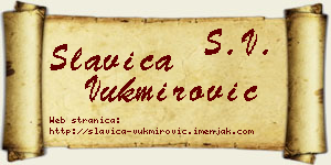 Slavica Vukmirović vizit kartica